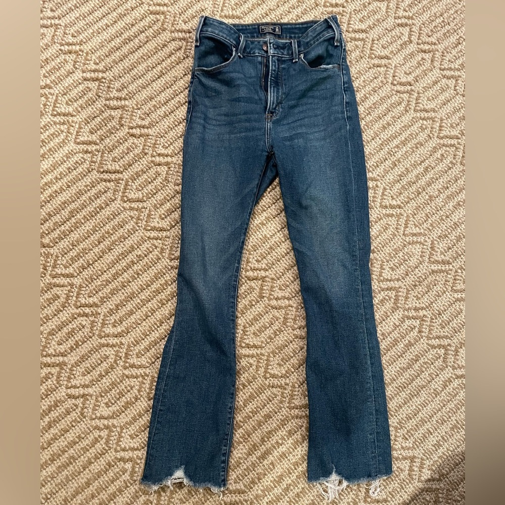 Abercrombie & Fitch high rise ankle flare size 24 size 00